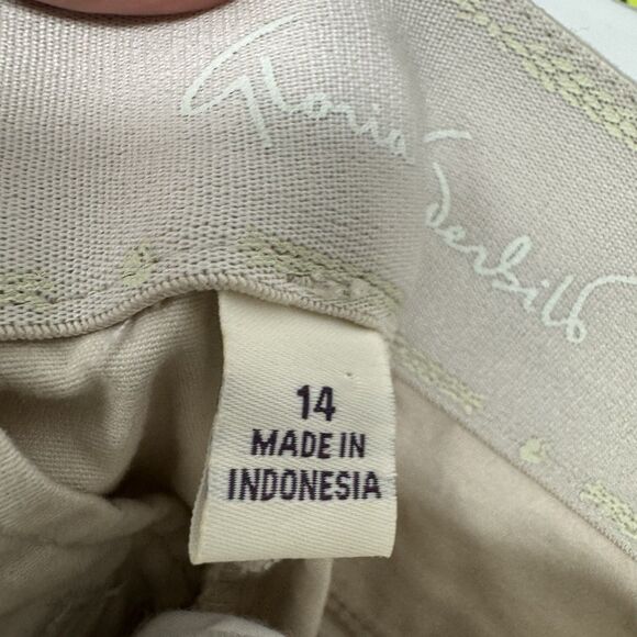 Gloria Vanderbilt Womens Khaki Unlimited Capris 14 Charlene - Picture 6 of 8